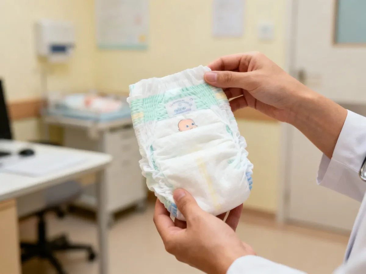 Ocena pieluszki noworodka w kontekście konsultacji lekarskiej